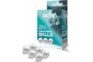 PPONG.CO.UK TABLE TENNIS SPECIALISTS PPong Ping Pong Balls High Performance Table Tennis with PPong 3-Star 40+ Pro Abs Ping Pong Balls - Suitable for Indoor and Outdoor Play - Available in 12/24 Pack White Sets