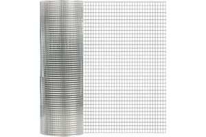 TSKDKIT Drahtgitter Feinmaschig verzinkt 6x6 mm, Wühlmausgitter für Hochbeet, 40cm x 6m Metallgitter als Volierendraht Kaninchendraht Vierkant Drahtgitter für Schutznetze, Gartennetze