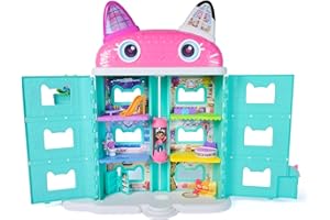DREAMWORKS GABBY'S DOLLHOUSE Gabby's Dollhouse: The Movie, Gabby’s Meow-mazing Dollhouse, with Toy Figure and Dollhouse Accessories, Kids Toys for Girls and Boys Ages 3 and Up