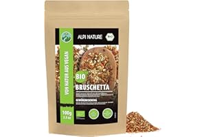 ‎ALPI NATURE Alpi Nature Bio Bruschetta Gewürz (100 g) ekologiczna mieszanka przypraw chleb 100% naturalne składniki z KBA bez sztucznych dodatków