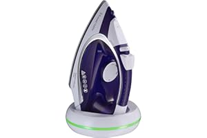Russell Hobbs Freedom Cordless Steam Iron, Fast 5 seconds re-charge, Steam ready 30 seconds, Ceramic Non-stick soleplate, 135g Steam Shot, 40g Continuous steam, 300ml Water Tank, 2400W, 23300