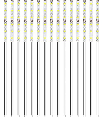 HUAZIZ 10 Pièces 200mm Pré Câblées LED SMD, Modélisme 2835 12-18V LED Bandes, Blanc HUAZIZ 10 Pièces 200mm Pré Câblées LED SMD, Modélisme 2835 12-18V LED Bandes, Blanc