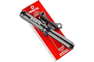 PRO BIKE TOOL Mini Bomba de Bicicleta Premium Edition - Compatible con válvulas Presta y Schrader - PSI de Alta presión - Bomba de neumáticos de Bicicleta para Bicicletas de Carretera y montaña