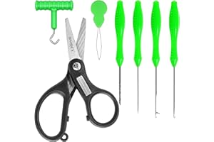 SAMSFX Carp Fishing Baiting Rigs Tool Kit Set Fishing Bait Needle Swinger Driller Kit Combo