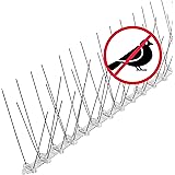 riijk 3 Meter Taubenabwehr Spikes vormontiert, Rostfreie Taubenschreck Vogelspikes, Vogelabwehr Spikes und Vogelschutz, Tiers