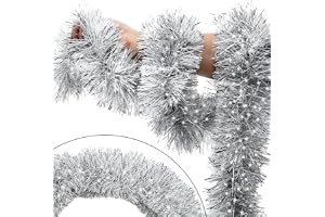 AMateschitz Julgirlang, jul, glitter, girlang, glitter, julgran, metallisk girlang, julgran, julgirlaner, glänsande juldekora