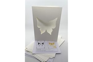 Iris Folding Card Pack Butter Fly C5 Size Makes 4 Cards DeeCraft