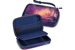 FINTIE Etui pour Nintendo 2DS XL / 3DS & XL & LL - Housse Rangement Anti-Choc Sac de Transport avec Porte-Cartes de Jeu et Dragonne,
