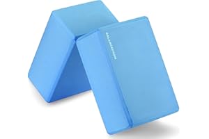 Fitvids Lot de 2 blocs de yoga haute densité, 22,9 x 15,2 x 10,2 cm chacun - plusieurs couleurs