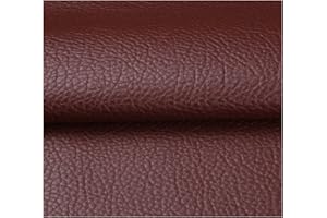 NIANTONG Tissu Simili Cuir Imperméable Tissu D'ameublement Tapisserie pour Canapé De Siège De Voiture Meubles Vestes Sac À Main Tissu Au Metre 140CM(Color:Marron)