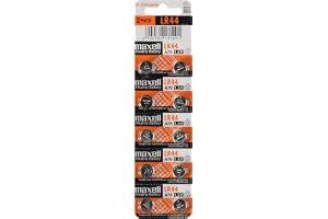 Maxell LR44 1.5V Alkaline Button Cell Gadget Toy Calculator General Use Battery - Pack of 10