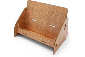 ‎STABLECO stableco 1x ökologischer Prospektständer DIN A5 horizontal mit 1 Fach stabiler Flyerständer im natural Design No Plastic! Just Paper! nachhaltiger Prospekthalter, Postkartenständer schnell aufzubauen