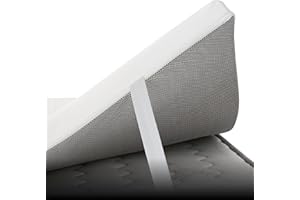 EROSS CONFORT Topper 135x200 Núcleo 100% Viscoelástica Carbono Activo Premium Tratamiento Anti Bacteriano. Desenfundable y Lavable. Sobrecolchon Viscoelástico. Altura 5 cm ErossConfort