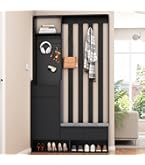 Boorbin Flurgarderobe Mit Bank - Multifunktionaler Schuhschrank 180x100x35cm