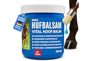 EMMA Grasa para cascos de caballos 500ml - ungüento I bálsamo para cascos sanos de caballos I fortalecedor de cascos con aceite de nuez I cura contra la sequedad de cascos cuidado de cascos para caballos