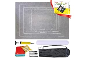 Celawork Puzzle Mat for Puzzles, Jigsaw Rolls, with up to 1500, 2000, 3000 Puzzle Pieces, Puzzle Pad, Puzzle Mat, Practical Accessories for Storage of Puzzles (Gray,for 3000 Pieces)