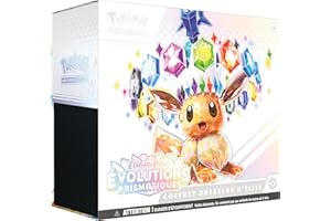 Pokémon: Coffret Dresseur d’élite Écarlate et Violet – Évolutions Prismatiques du JCC Pokémon (1 Carte Promo entièrement illustrée, 9 boosters et des Accessoires de Jeu Premium)