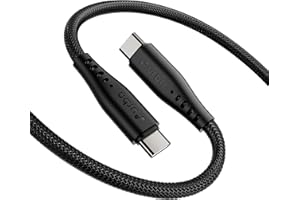URBN Flow Cord 65W Super Fast Charging Cable | Type C to C | Supports Apple Car Play & Android Auto| Super Fast Charging and Data Transfer | Nylon Braided 1.5 Meter | 6 Months Warranty (Black)
