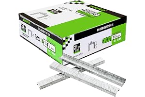 meite Typ 80 Fintrådsklammer 21GA 6 mm, 304 Rostfritt Stål, 10000 St | Passar MT8016, MT8016S Och MT8016LN för Tunt Tyg, Papper, Kartong, Dekor Och Fuktiga Miljöer