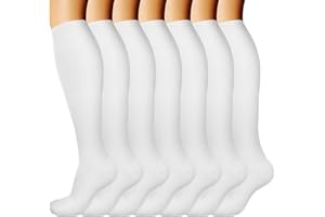 DRESHOW Calcetines de Compresión para Hombres y Mujeres Calcetines de Compresión es el Mejor para Running Correr Senderismo Volar Viajar