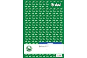Sigel BO115 książeczka biletowa A4 2 x 50 arkuszy 1000 biletów z papierem węglowym niebieski