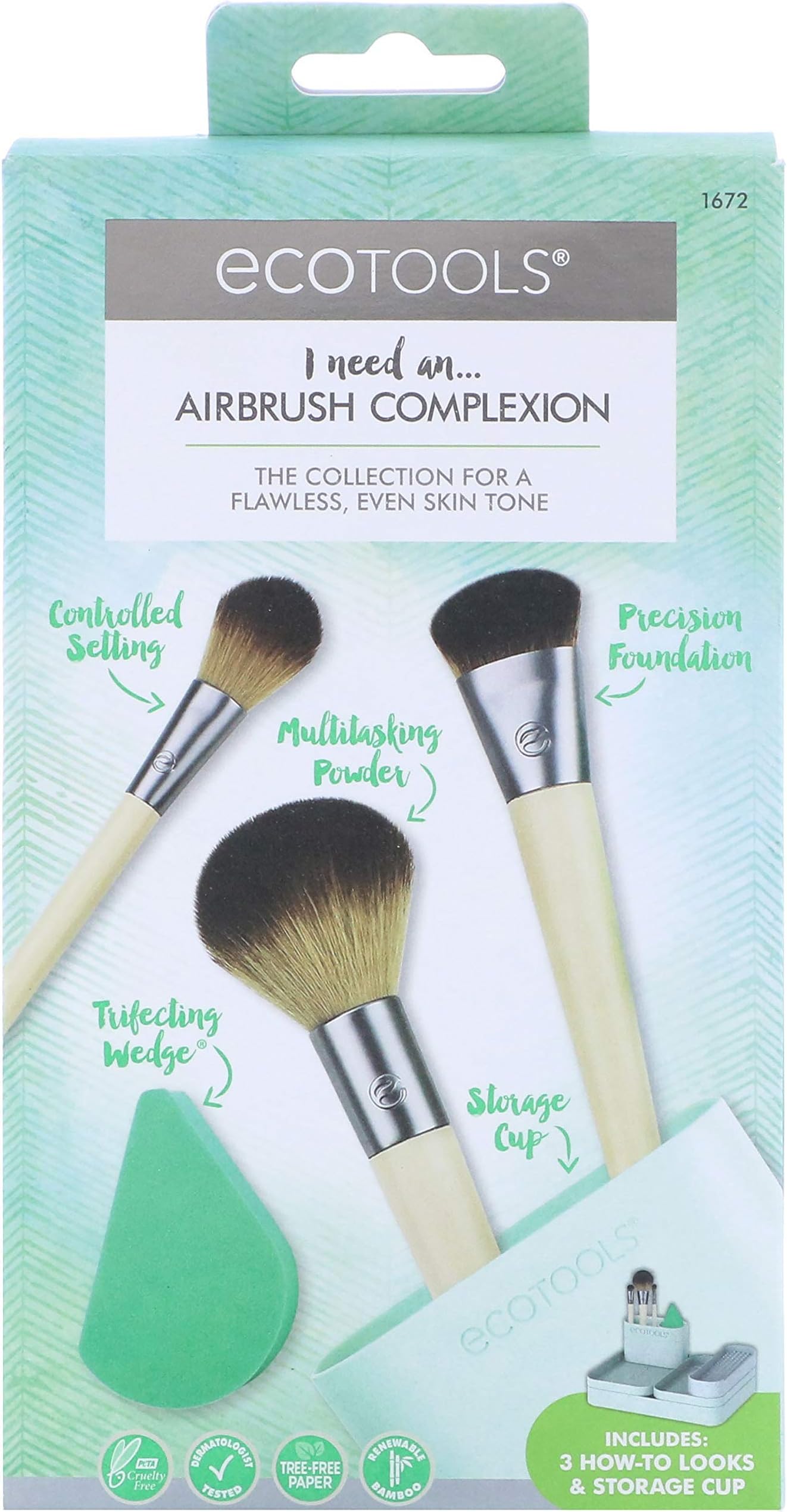 Ecotools Airbrush Complexion Kit, Multicolor