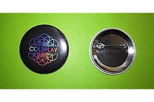 CEEBOO BA1078 / Transport Offert/Badge 56 MM/NEUF/Coldplay