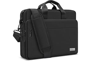 ZYB Grand Capacité Sacoche Ordinateur 17-17.3 Pouces,Étanche Sacoche PC Portable 17 Pouces Housse Protection Sac à Bandoulière Pochette pour 17-17.3" Notebook/Lenovo/HP/Dell/Acer/MSI/ASUS etc -Noir