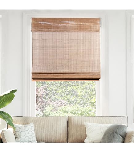 Ikea Calyx Interiors Cordless Bamboo Roman Blind, Light