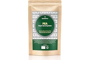 Verdant Republic Organic Pea Shoots Sprouting Microgreen Seeds 500g | Non GMO High in Nutrients Healthy Superfood |Easy to Sprout | High Germination to Microgreens in 9 Days
