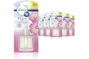 Febreze Ambi Pur Air Freshener Plug-In Diffuser Refill, Odour Eliminator, Blossom & Breeze, 120 ml (20 x 6)