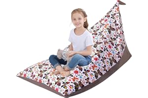 KOLACEN Kinder Sitzsack Kuscheltier Aufbewahrung Sitzsack Kinder Spielzeug Stofftier Sitzsack Kinderzimmer Kinderliege Sitzsäcke Faltbar Große Kapazität Kindercouch für Kinder Erwachsene Schmetterling