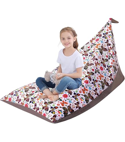 Bouclé Zitzak - Wit - - Kids concept store online