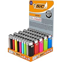Accendini BIC Mini Flint - Confezione Da 50 Pezzi In 8 Colori Diversi