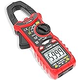 KAIWEETS HT206D Digital Professional Clamp Meter for Measuring 600A AC/DC Current and Voltage with 6000 Counts, Real Value, A