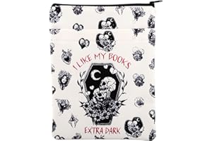 MYSOMY Dark Romance Book Sleeve Dark Romance Reader Gifts I Like My Books Extra Dark Gifts Dark Romance Reader Merch Morally Grey Book Sleeve (BookExt Dark)