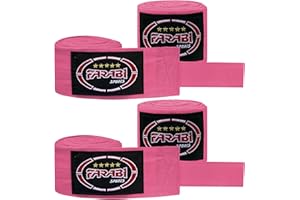 Farabi Sports Bambini bendaggi Boxe 2,5 Metri di Lunghezza fascie da Boxe - Fascette Boxe con Coppia per MMA, Muay Thai, Allenamento, Kickboxing e Sport da Combattimento