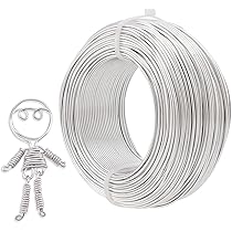 Piuluvor® Knutseldraad, 1 mm × 50 m, aluminium draad, zwart, bonsai-draad, doe-het-zelf draad voor knutselen, sieradendraad, modelleerdraad, binddraad, aluminiumdraad voor het maken van sieraden Piuluvor® Knutseldraad, 1 mm × 50 m, aluminium draad, zwart, bonsai-draad, doe-het-zelf draad voor knutselen, sieradendraad, modelleerdraad, binddraad, aluminiumdraad voor het maken van sieraden