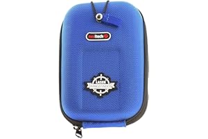 Navitech Etui Rigide Bleu Télémètre EVA/Housse - Compatible avec le Wearable4U Bushnell Tour V4 Patriot Pack Laser Golf Rangefinder