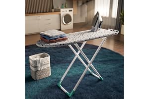 Happer Premium Wooden Ironing Board/Table with Iron Holder, Foldable & Adjustable | Deluxe Plus (116 x 40 cm)