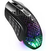 SteelSeries Aerox 9 Wireless Gaming Mouse - Ultra Light MMO/MOBA - 89 g - 18 Programmable Button - USB-C - Bluetooth/2.4GH