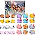 Advent Calendar 2024 for Boys - Toddler Advent Calendar for Kids with Pull Back Car to Open Each Day - 24 Days Christmas Countdown Calendar Party Favors Xmas Christmas Gifts for 2 3 4 Years Old Girls