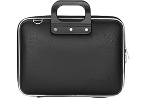 Bombata | Sacoche Pour Ordinateur Portable 13 14 pouces pour MacBook Air 13” M1 et M2, MacBook Pro 13/14, Surface Book 13,5, HP Dell Asus - Sac Impermeable | Design Made in Italy | Cuir Synthétique