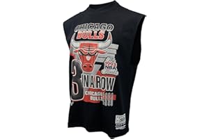 Mitchell & Ness NBA Chicago Bulls 3-Peat Champions Muscle Tanktop, Schwarz, Finals 1993