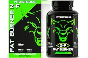 VITASTRONG. Fat Burner Z-F Vitastrong, Termogenico Brucia Grassi Forte Uomo Donna, Estratti Vegetali, Vitamine e Minerali, Rodiola Rosea, Cromo Picolinato, Caffeina, Peperoncino, Iodio, Vitamina B3 Niacina Pura