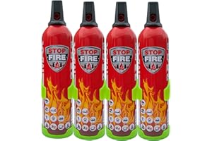 IWH VERTRIEBS GMBH IWH Vertriebs Feuerlöschspray – STOPFIRE 4 x 750ml mit 4 Wandhalter – Autofeuerlöscher - REINOLDMAX auch für Fettbrände (4), 32 x 9 x 7 cm