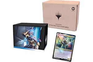 Magic The Gathering Deck Commander Kamigawa : la Dynastie Néon - Attachez Vos Ceintures, Version à L’Emballage Minimaliste (Version Française), Blanc-Bleu