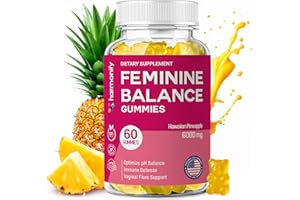 HARMONIFY Pineapple Feminine Gummies – Probiotics for Women pH & Vaginal Probiotics Supplement – Vegan, Gluten-Free Womens Probiotic – 60 Gummies