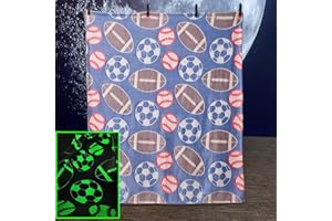 Situhaonan Rugby, Fußball, Golf Decke Leuchtend Im Dunkeln Geschenke Jungs Kinder Kuscheldecke Geschenkideen 3 4 5 6 7 8 9 10 11 12 Jahre Geburtsta üBerwurfdecke Fleecedecke
