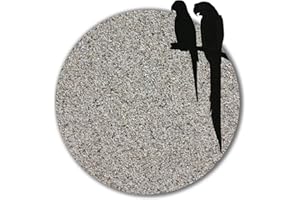 ANBOBO 12 kg Vogelsand ohne Zusatzstoffe wie Anis und Grit grau hellgrau keimfrei qualitativ hochwertig Bodengrund für Käfige (mittel)